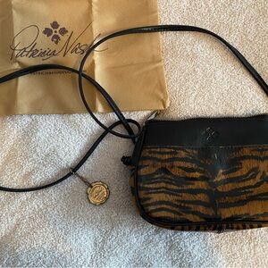 Patricia Nash Black and Brown Crossbody Bag